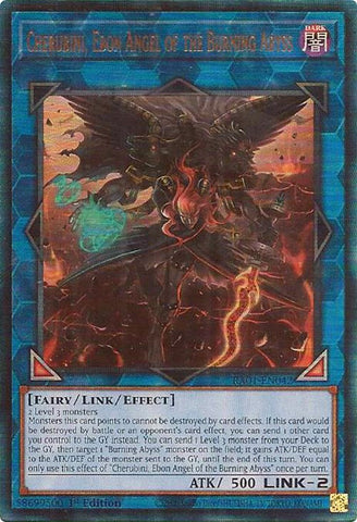 Cherubini, Ebon Angel of the Burning Abyss [RA01-EN042] Prismatic Ultimate Rare Yu-Gi-Oh!
