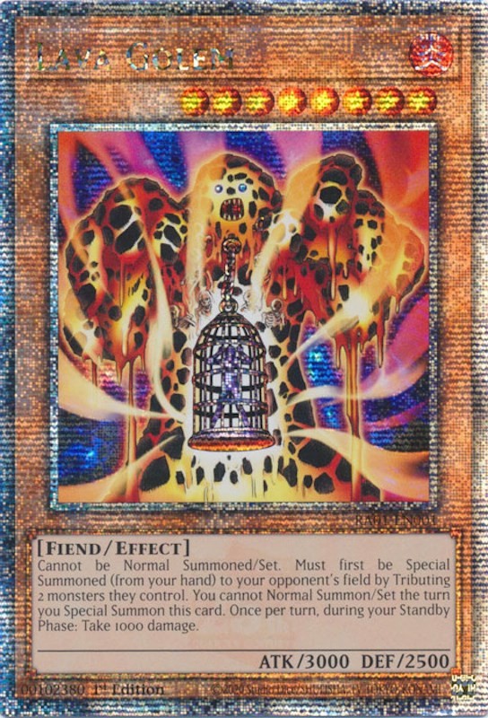Lava Golem [RA01-EN001] Quarter Century Secret Rare Yu-Gi-Oh!