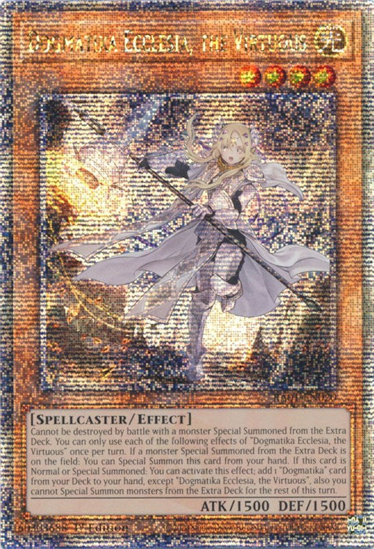 Dogmatika Ecclesia, the Virtuous [RA01-EN020] Quarter Century Secret Rare Yu-Gi-Oh!