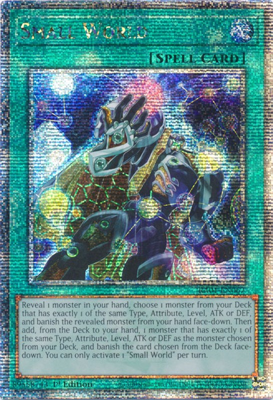 Small World [RA01-EN067] Quarter Century Secret Rare Yu-Gi-Oh!