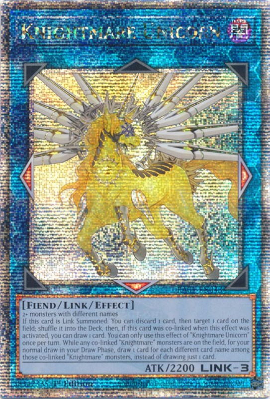 Knightmare Unicorn [RA01-EN043] Quarter Century Secret Rare Yu-Gi-Oh!