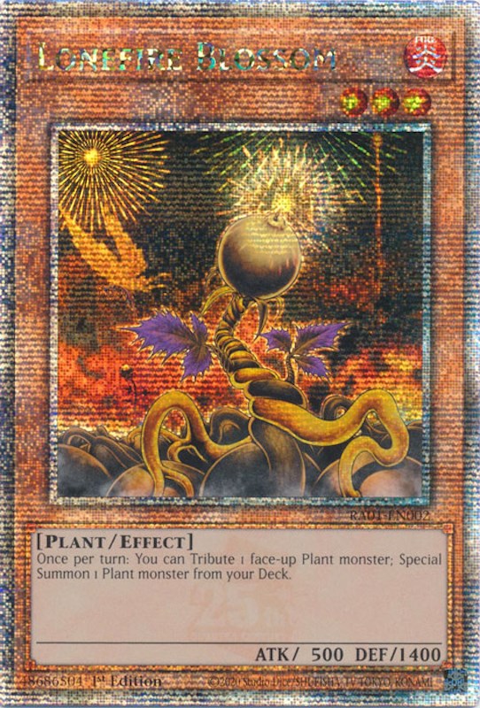Lonefire Blossom [RA01-EN002] Quarter Century Secret Rare Yu-Gi-Oh!