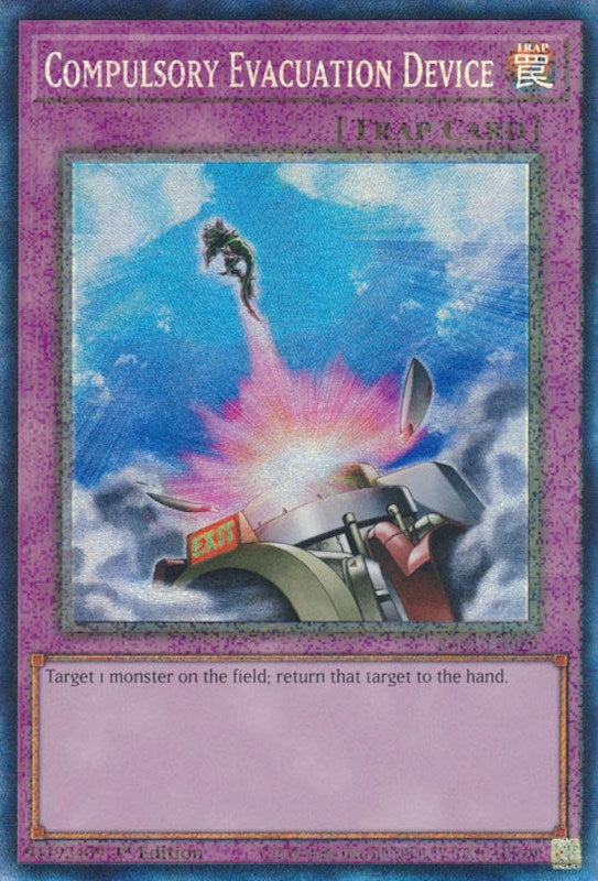 Compulsory Evacuation Device [RA01-EN069] Prismatic Collector's Rare Yu-Gi-Oh!