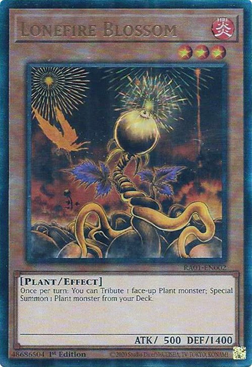 Lonefire Blossom [RA01-EN002] Prismatic Ultimate Rare Yu-Gi-Oh!