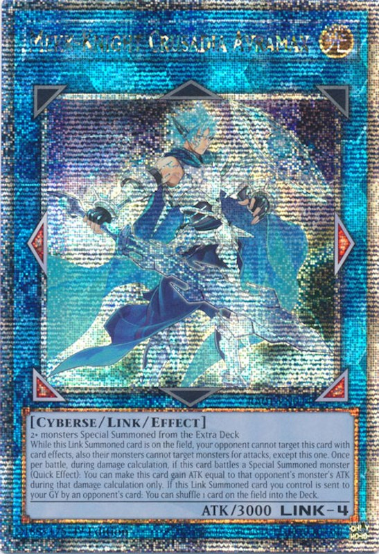 Mekk-Knight Crusadia Avramax [RA01-EN044] Quarter Century Secret Rare Yu-Gi-Oh!