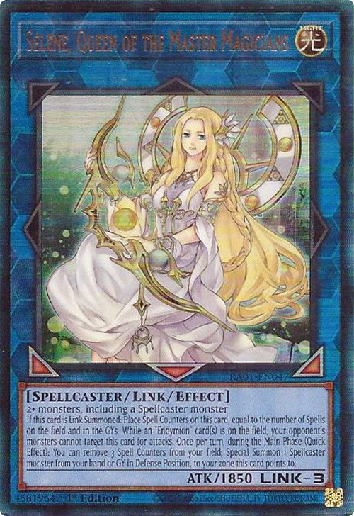 Selene, Queen of the Master Magicians [RA01-EN047] Prismatic Ultimate Rare Yu-Gi-Oh!