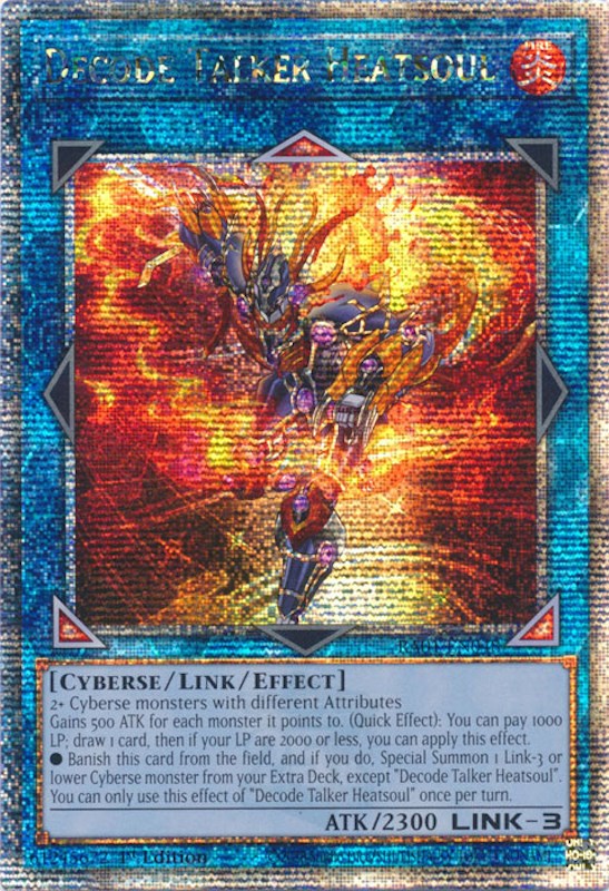 Decode Talker Heatsoul [RA01-EN048] Quarter Century Secret Rare Yu-Gi-Oh!