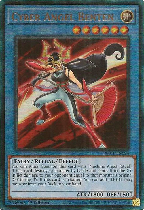 Cyber Angel Benten [RA01-EN024] Prismatic Ultimate Rare Yu-Gi-Oh!