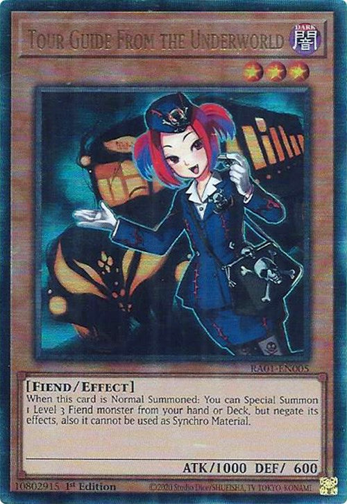 Tour Guide From the Underworld [RA01-EN005] Prismatic Ultimate Rare Yu-Gi-Oh!