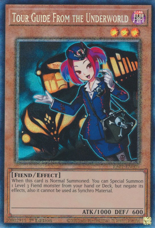 Tour Guide From the Underworld [RA01-EN005] Prismatic Collector's Rare Yu-Gi-Oh!