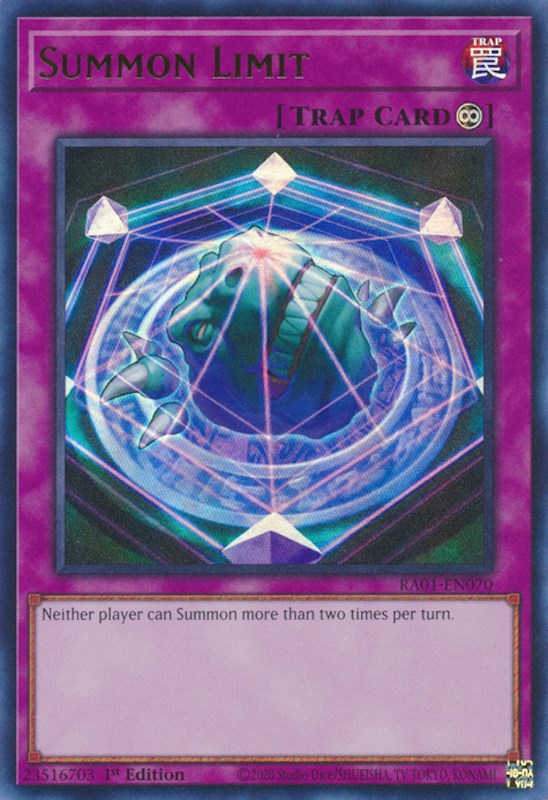 Summon Limit [RA01-EN070] Ultra Rare Yu-Gi-Oh!