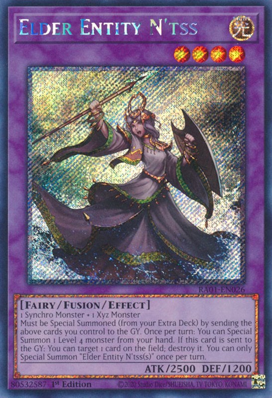 Elder Entity N'tss [RA01-EN026] Platinum Secret Rare Yu-Gi-Oh!