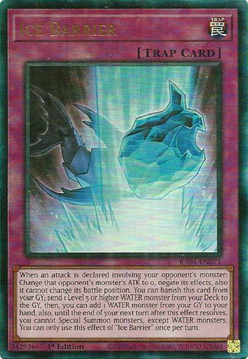 Ice Barrier [RA01-EN071] Prismatic Ultimate Rare Yu-Gi-Oh!