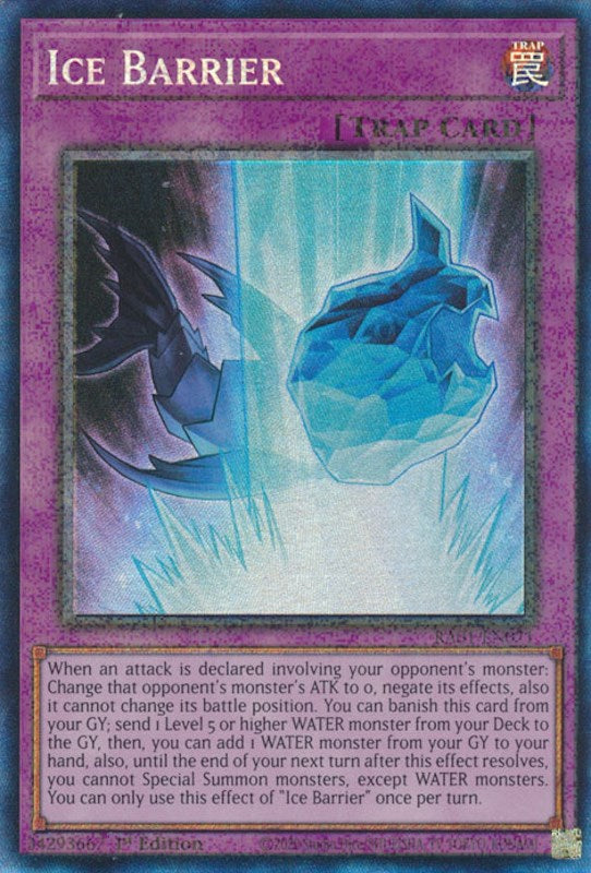 Ice Barrier [RA01-EN071] Prismatic Collector's Rare Yu-Gi-Oh!