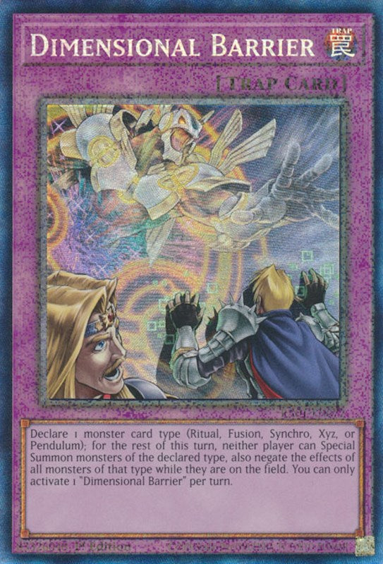 Dimensional Barrier [RA01-EN072] Prismatic Collector's Rare Yu-Gi-Oh!