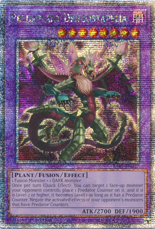 Predaplant Dragostapelia [RA01-EN027] Quarter Century Secret Rare Yu-Gi-Oh!