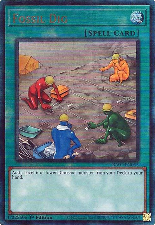 Fossil Dig [RA01-EN053] Prismatic Ultimate Rare Yu-Gi-Oh!