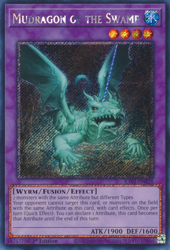 Mudragon of the Swamp [RA01-EN028] Platinum Secret Rare Yu-Gi-Oh!