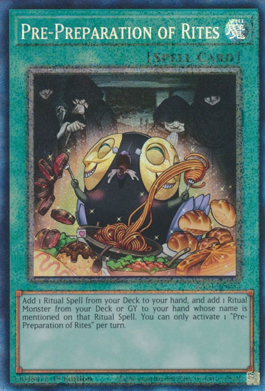 Pre-Preparation of Rites [RA01-EN055] Prismatic Collector's Rare Yu-Gi-Oh!