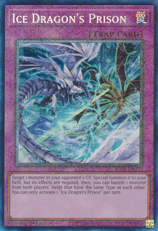 Ice Dragon's Prison [RA01-EN078] Prismatic Collector's Rare Yu-Gi-Oh!