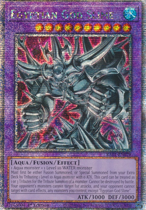 Egyptian God Slime [RA01-EN029] Quarter Century Secret Rare Yu-Gi-Oh!