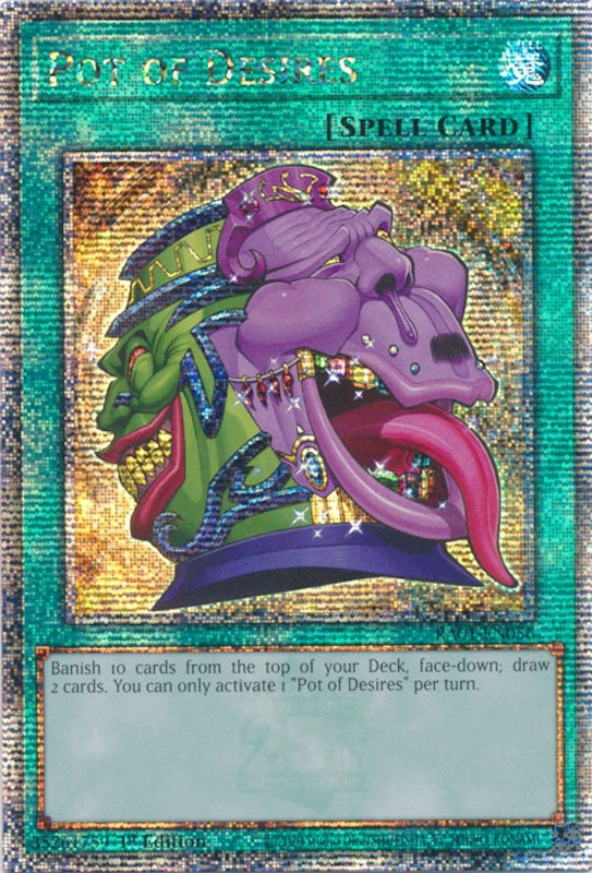 Pot of Desires [RA01-EN056] Quarter Century Secret Rare Yu-Gi-Oh!
