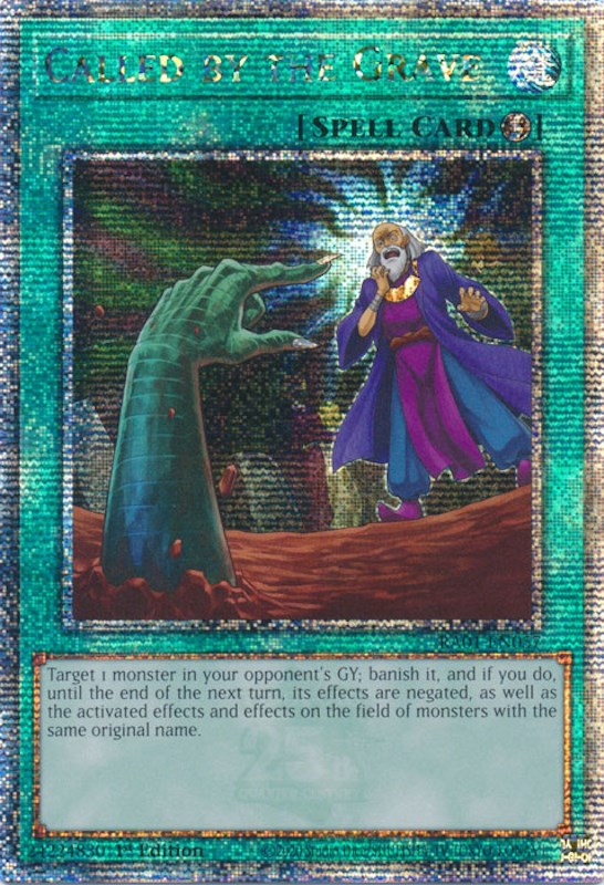 Called by the Grave [RA01-EN057] Quarter Century Secret Rare Yu-Gi-Oh!