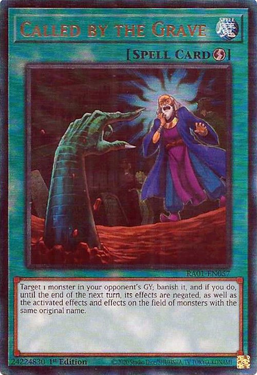 Called by the Grave [RA01-EN057] Prismatic Ultimate Rare Yu-Gi-Oh!