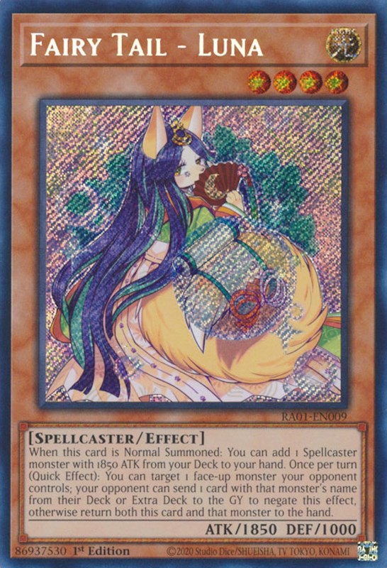 Fairy Tail - Luna [RA01-EN009] Secret Rare Yu-Gi-Oh!