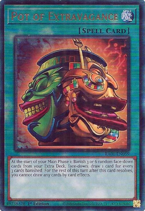 Pot of Extravagance [RA01-EN059] Prismatic Ultimate Rare Yu-Gi-Oh!