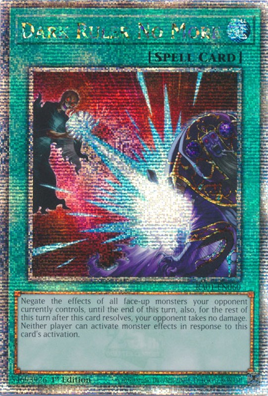 Dark Ruler No More [RA01-EN060] Quarter Century Secret Rare Yu-Gi-Oh!