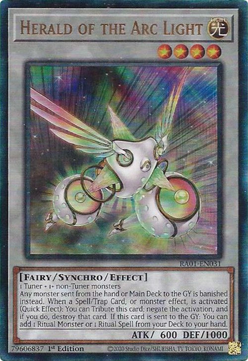 Herald of the Arc Light [RA01-EN031] Prismatic Ultimate Rare Yu-Gi-Oh!