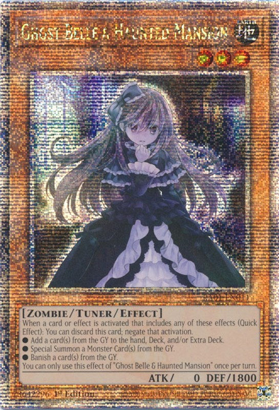 Ghost Belle & Haunted Mansion [RA01-EN011] Quarter Century Secret Rare Yu-Gi-Oh!