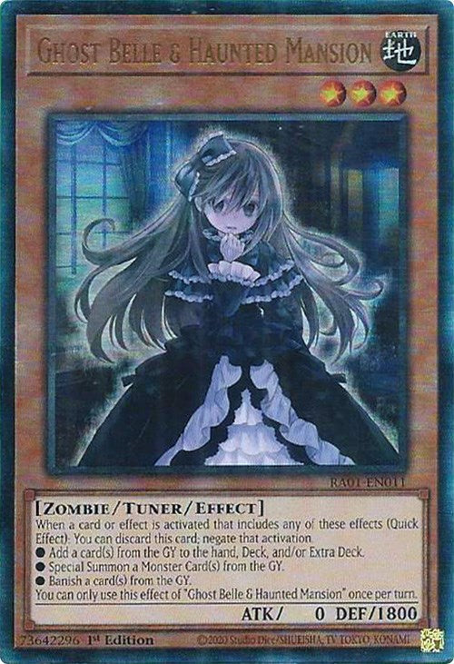 Ghost Belle & Haunted Mansion [RA01-EN011] Prismatic Ultimate Rare Yu-Gi-Oh!