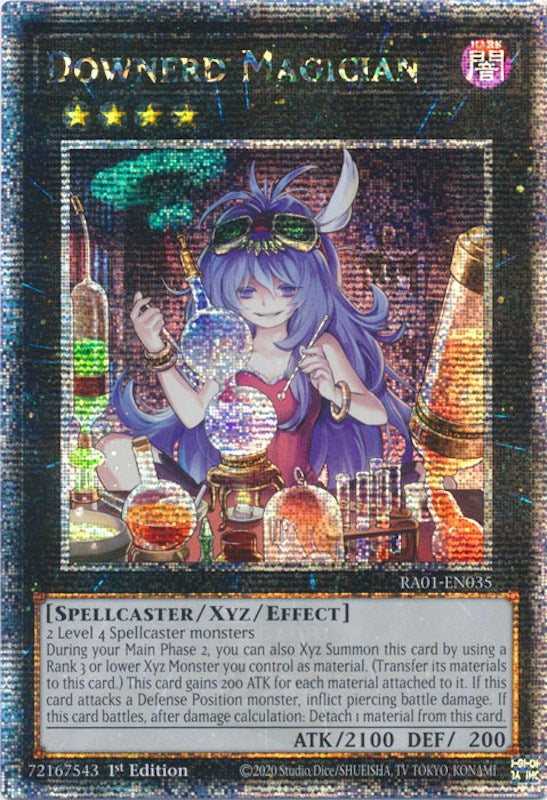 Downerd Magician [RA01-EN035] Quarter Century Secret Rare Yu-Gi-Oh!