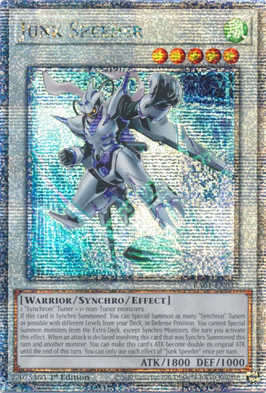 Junk Speeder [RA01-EN032] Quarter Century Secret Rare Yu-Gi-Oh!