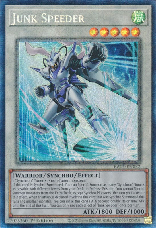 Junk Speeder [RA01-EN032] Prismatic Collector's Rare Yu-Gi-Oh!