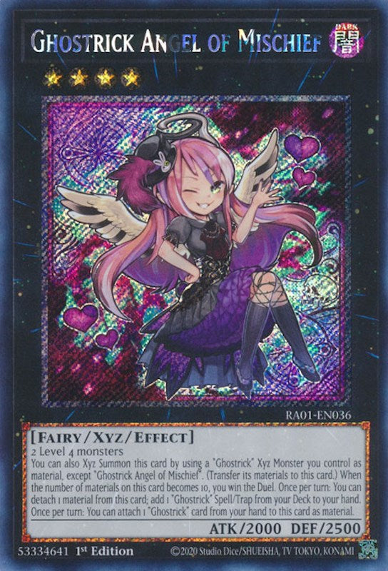 Ghostrick Angel of Mischief [RA01-EN036] Platinum Secret Rare Yu-Gi-Oh!