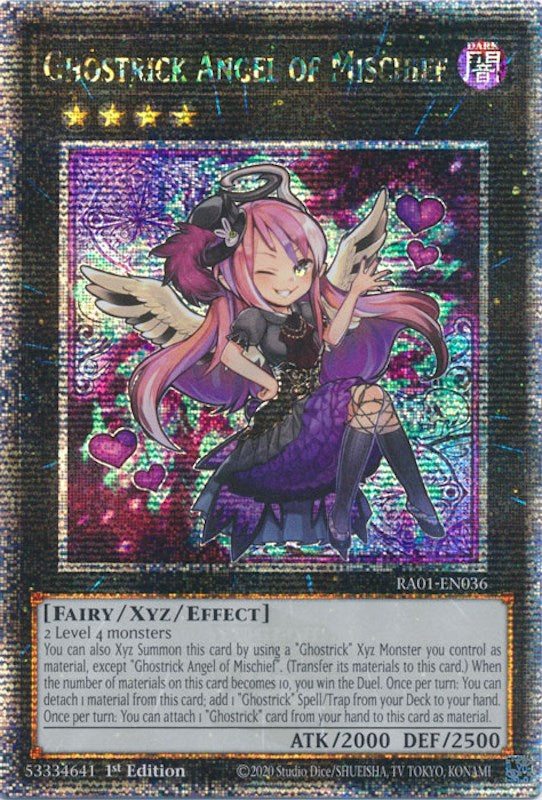 Ghostrick Angel of Mischief [RA01-EN036] Quarter Century Secret Rare Yu-Gi-Oh!