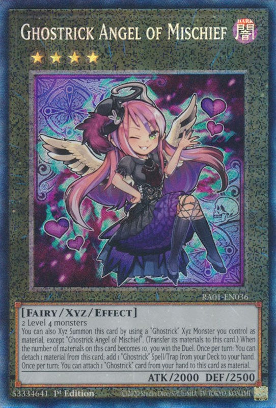 Ghostrick Angel of Mischief [RA01-EN036] Prismatic Collector's Rare Yu-Gi-Oh!