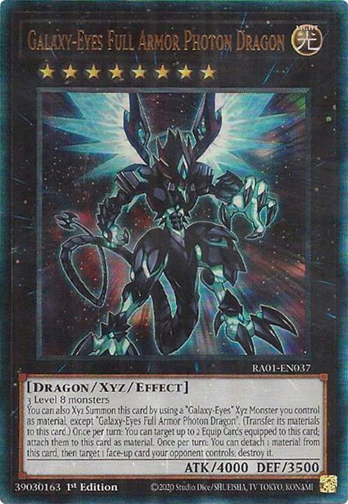 Galaxy-Eyes Full Armor Photon Dragon [RA01-EN037] Prismatic Ultimate Rare Yu-Gi-Oh!