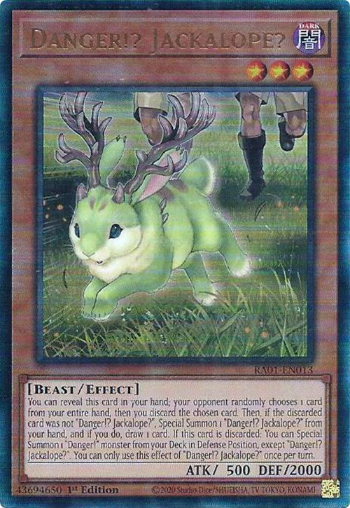Danger!? Jackalope? [RA01-EN013] Prismatic Ultimate Rare Yu-Gi-Oh!