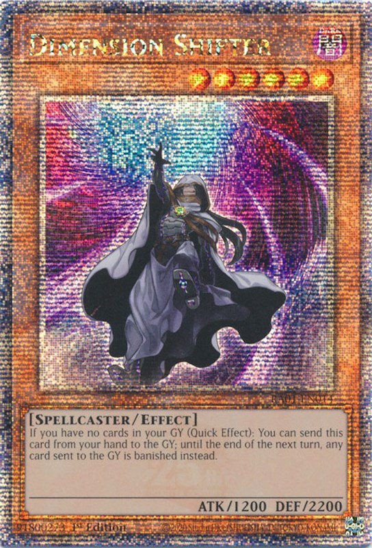 Dimension Shifter [RA01-EN014] Quarter Century Secret Rare Yu-Gi-Oh!