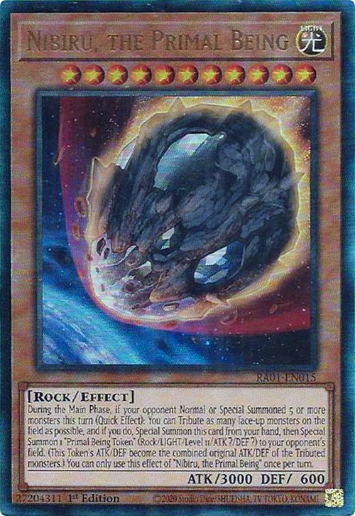 Nibiru, the Primal Being [RA01-EN015] Prismatic Ultimate Rare Yu-Gi-Oh!