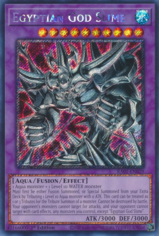 Egyptian God Slime [RA01-EN029] Platinum Secret Rare Yu-Gi-Oh!