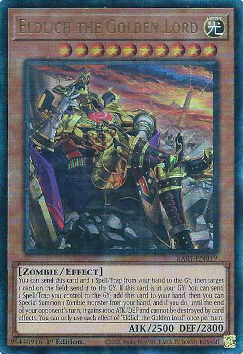 Eldlich the Golden Lord (Alternate Art) [RA01-EN019] Prismatic Ultimate Rare Yu-Gi-Oh!