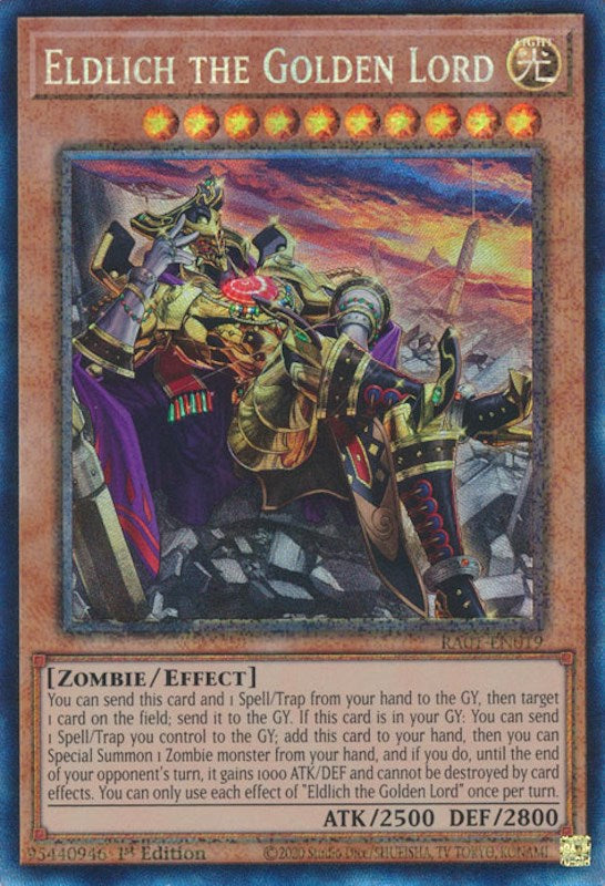 Eldlich the Golden Lord (Alternate Art) [RA01-EN019] Prismatic Collector's Rare Yu-Gi-Oh!