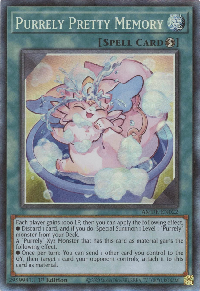 Purrely Pretty Memory [AMDE-EN022] Collector's Rare Yu-Gi-Oh!