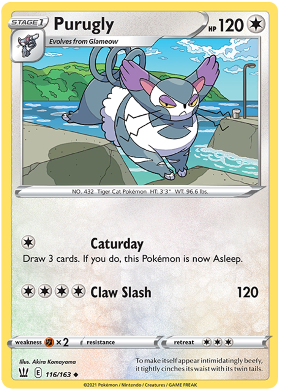Purugly (116/163) [Sword & Shield: Battle Styles] Pokémon