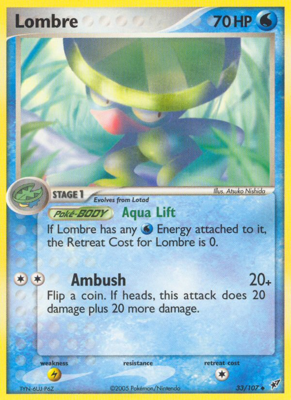 Lombre (33/107) [EX: Deoxys] Pokémon